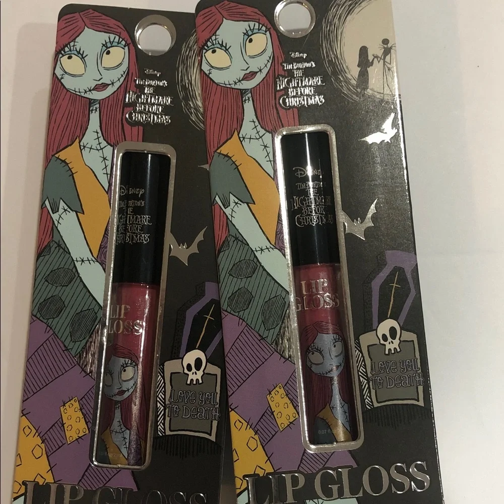 Disney’s Tim Burton Nightmare Before Christmas Sally and Jack‎ lip gloss set new
